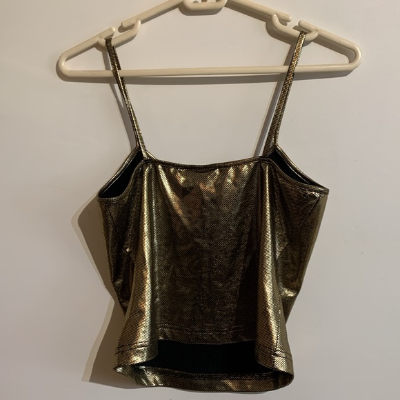 Fantasia gold on black tank top size small - Picture 3 of 3